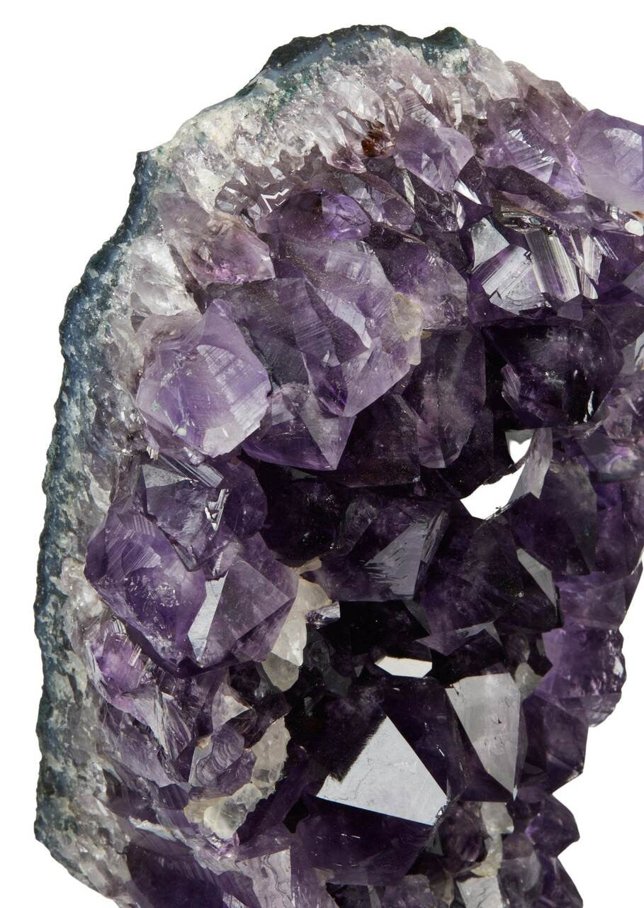 Amethyst Cluster Geode with Metal Stand - No.36