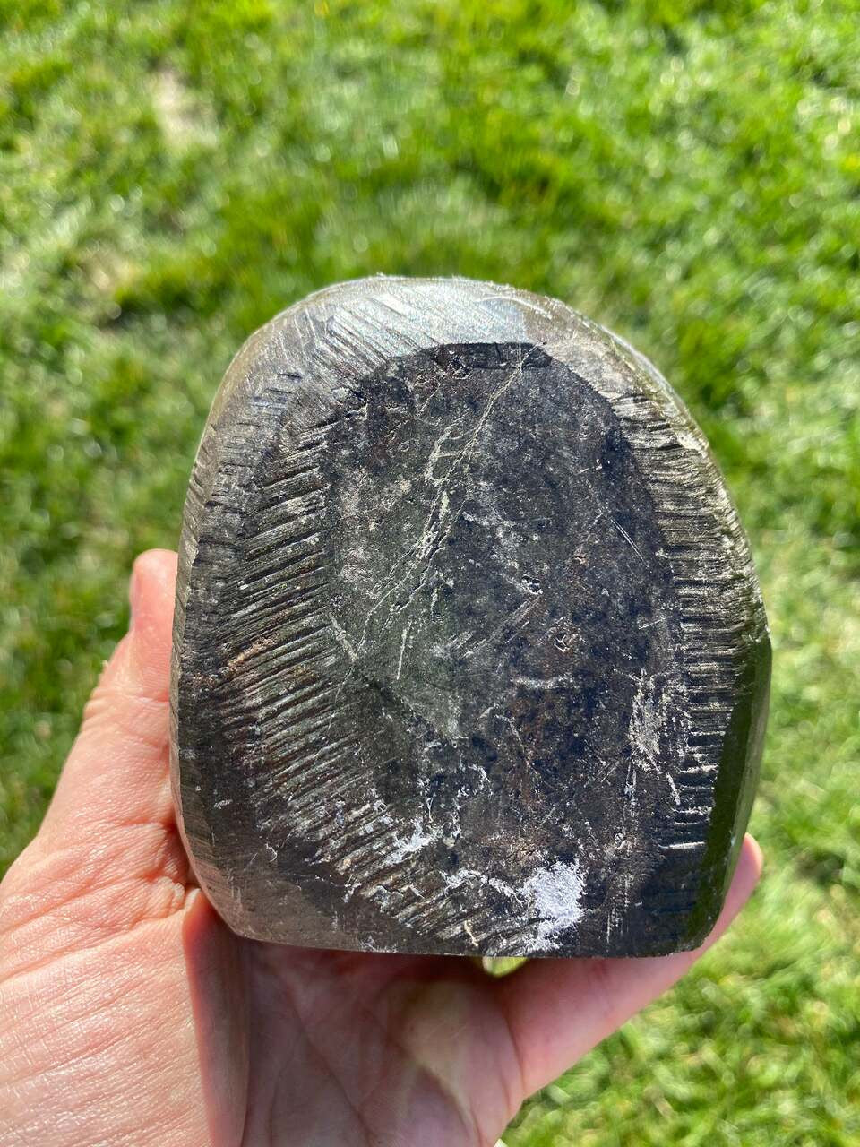 Raw Amethyst Standing Crystal Cluster Geode - No.154
