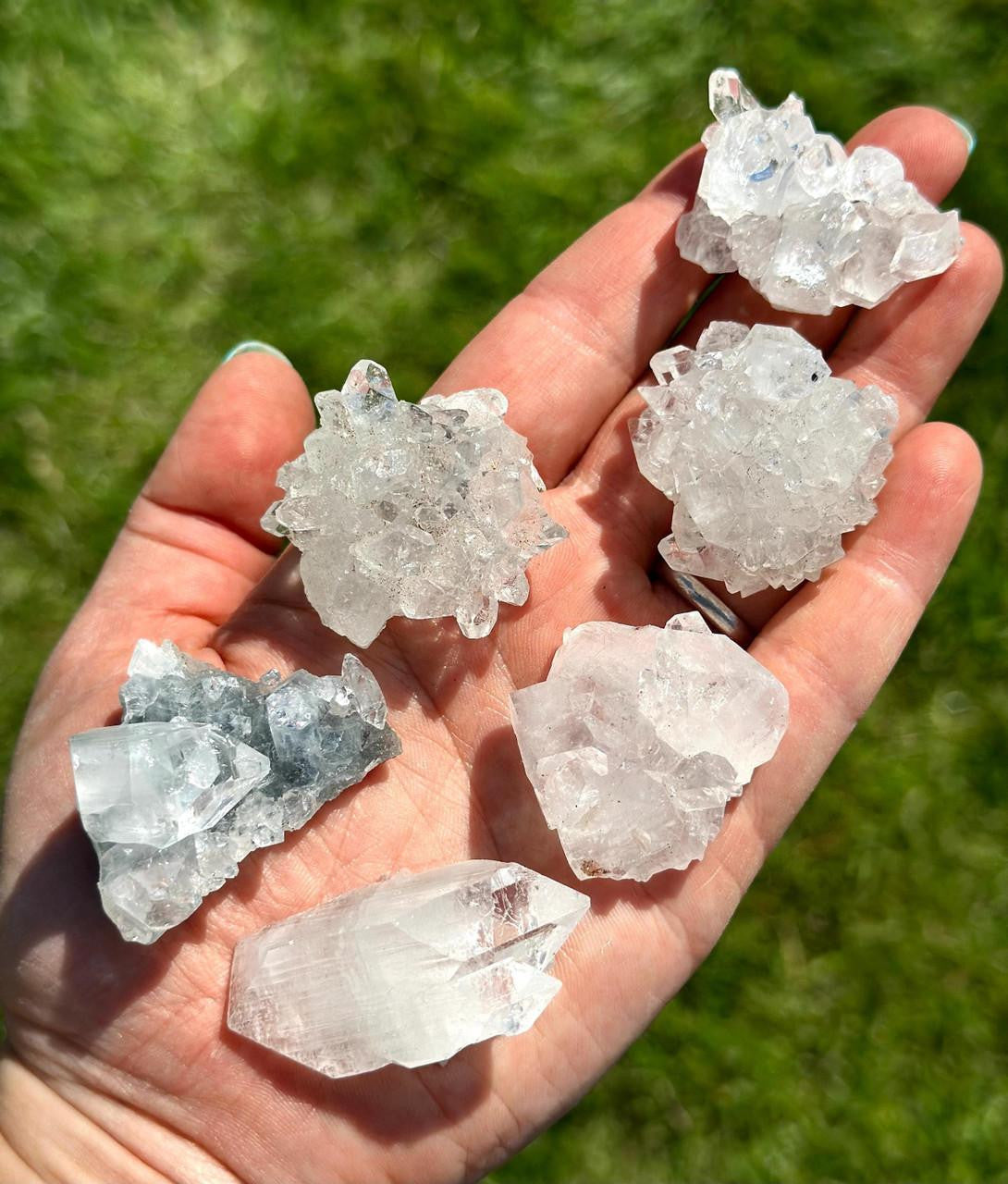 Raw Apophyllite Clusters - Grade A