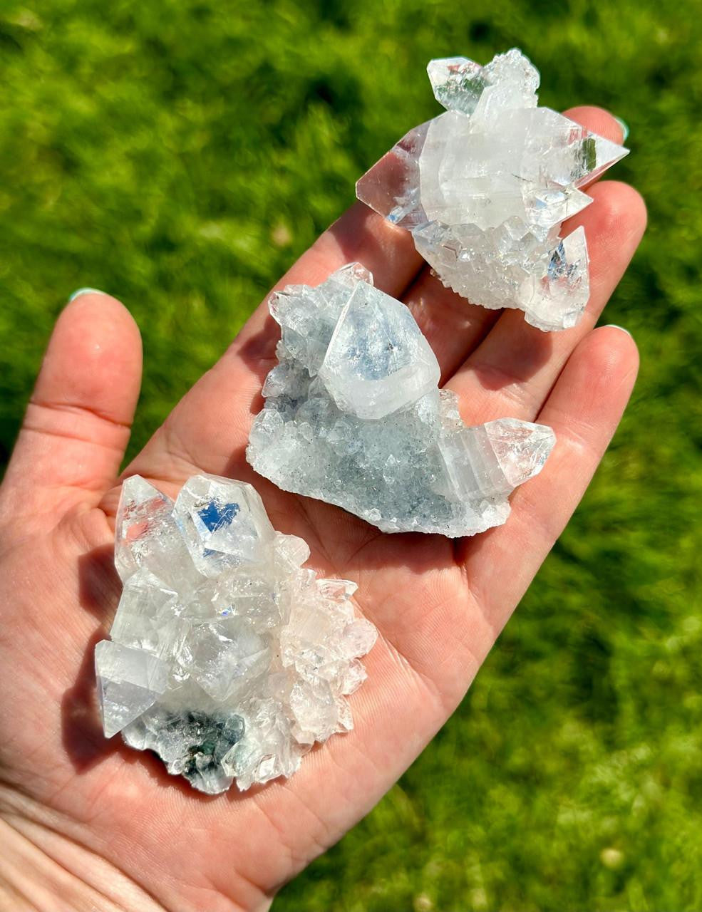 Raw Apophyllite Clusters - Grade A
