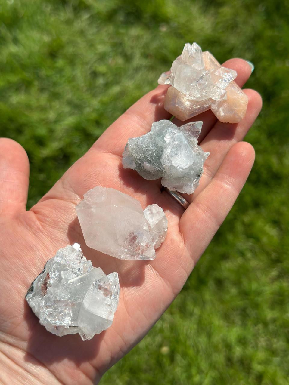 Raw Apophyllite Clusters - Grade A