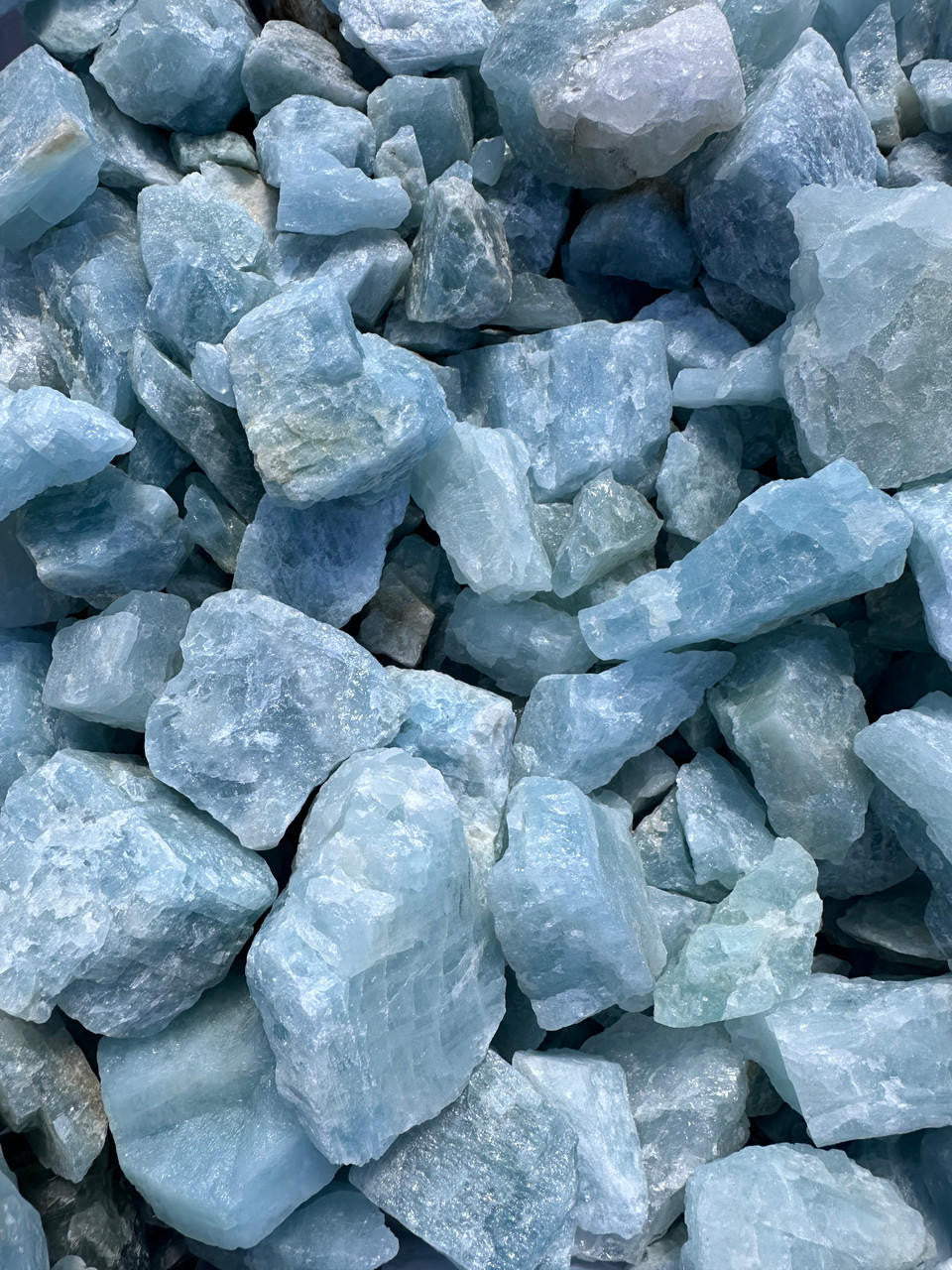 Raw Aquamarine Crystal - Grade A+ Blue