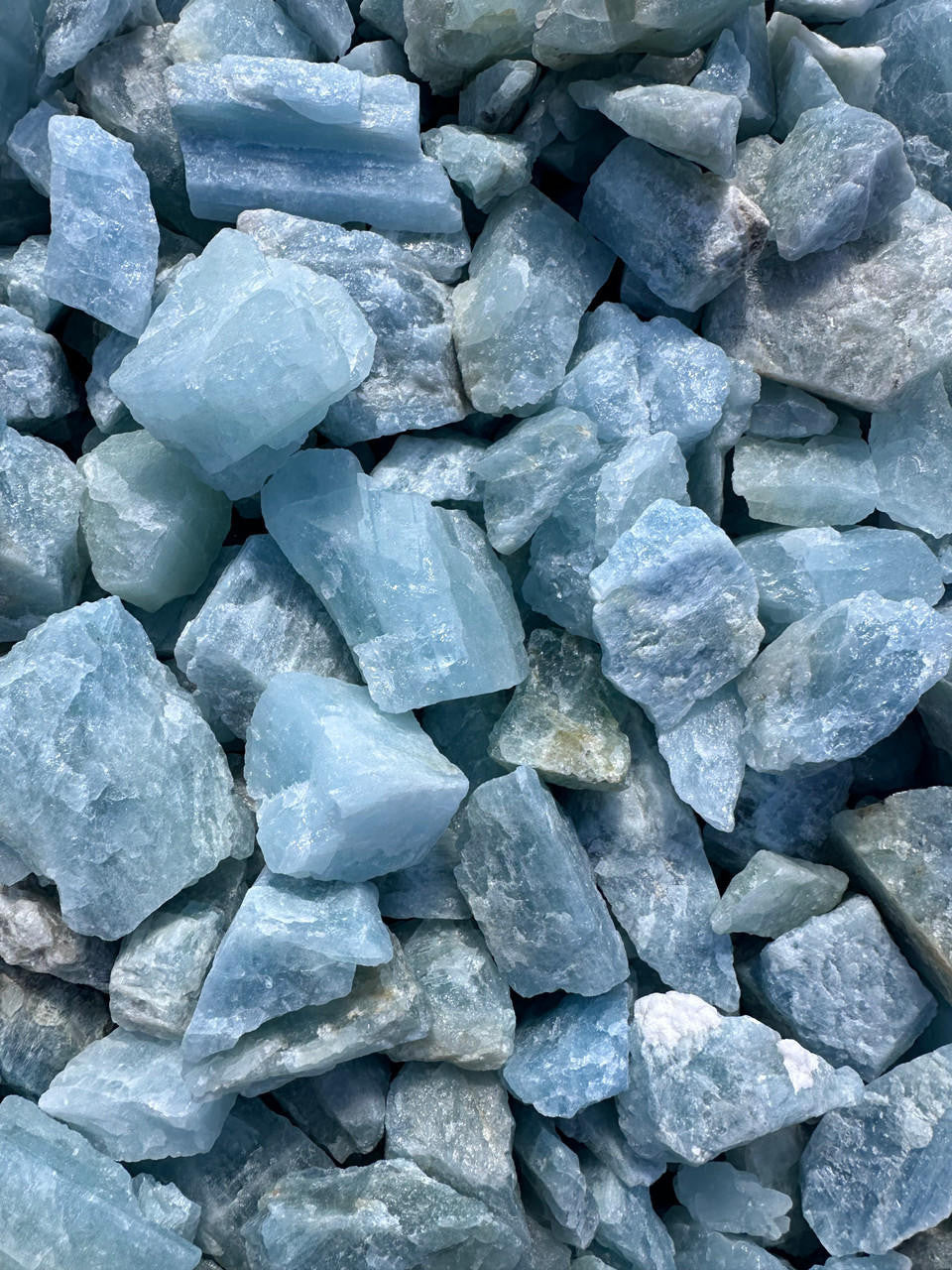 Raw Aquamarine Crystal - Grade A+ Blue
