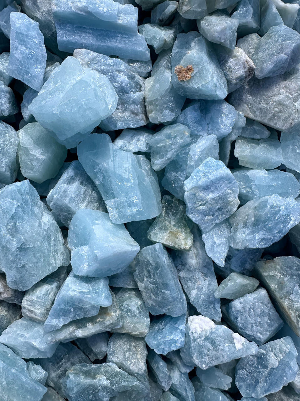 Raw Aquamarine Crystal - Grade A+ Blue