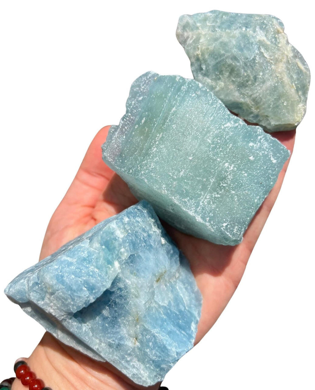 Raw Aquamarine Crystal - Grade A+ Blue