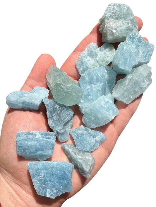 Raw Aquamarine Crystal - Grade A+ Blue