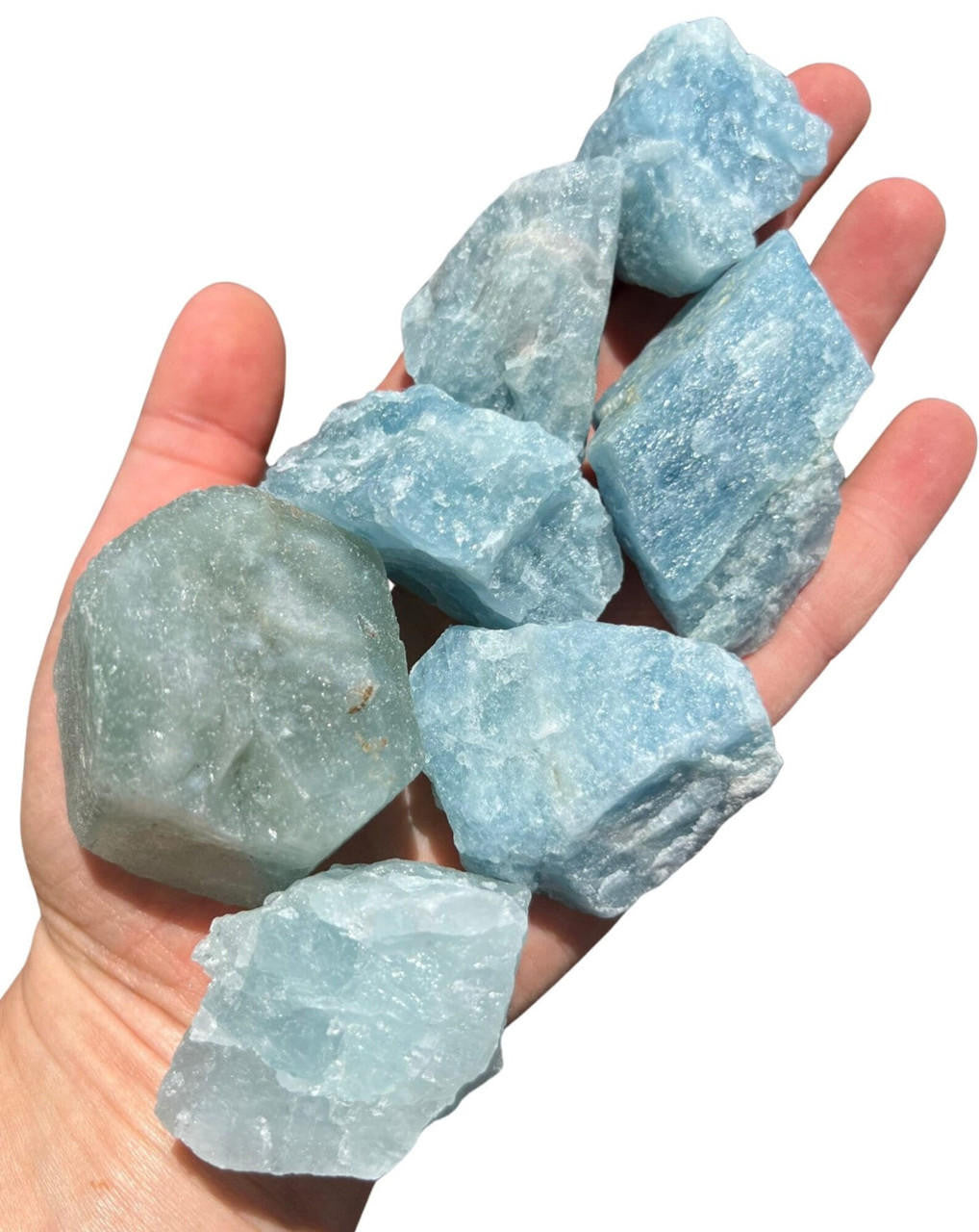 Raw Aquamarine Crystal - Grade A+ Blue