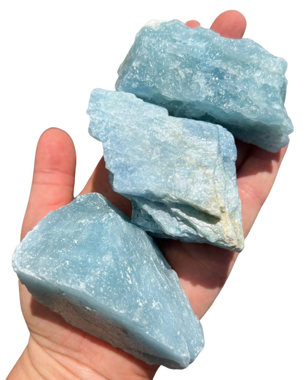 Raw Aquamarine Crystal - Grade A+ Blue