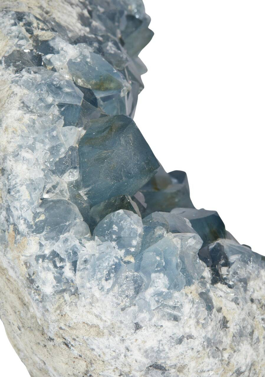 Raw Celestite Cluster Geode - No.87