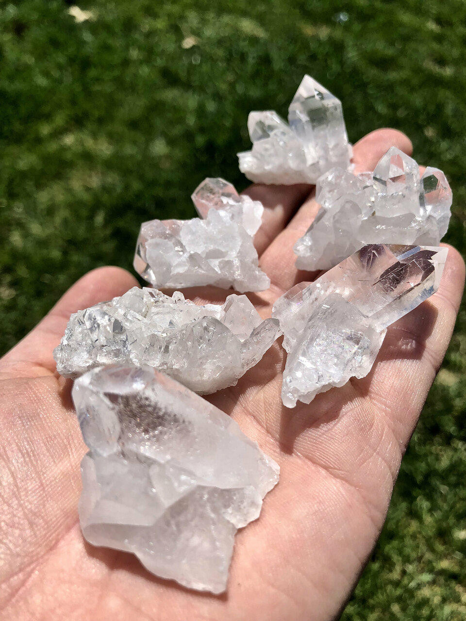 Raw Clear Quartz Crystal Cluster - Extra Quality