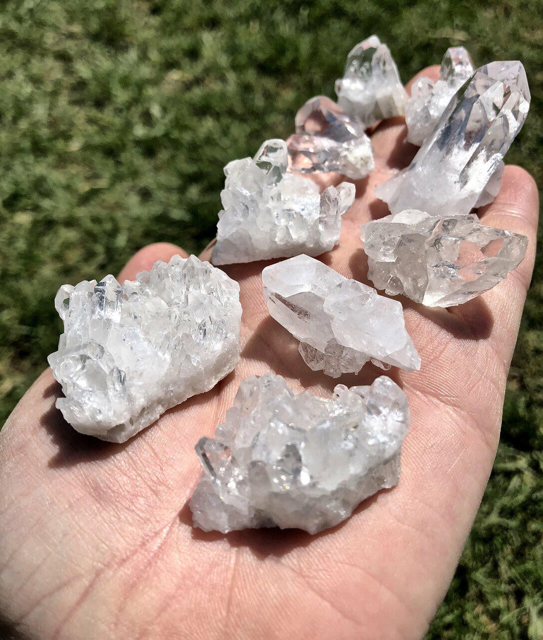 Raw Clear Quartz Crystal Cluster - Extra Quality