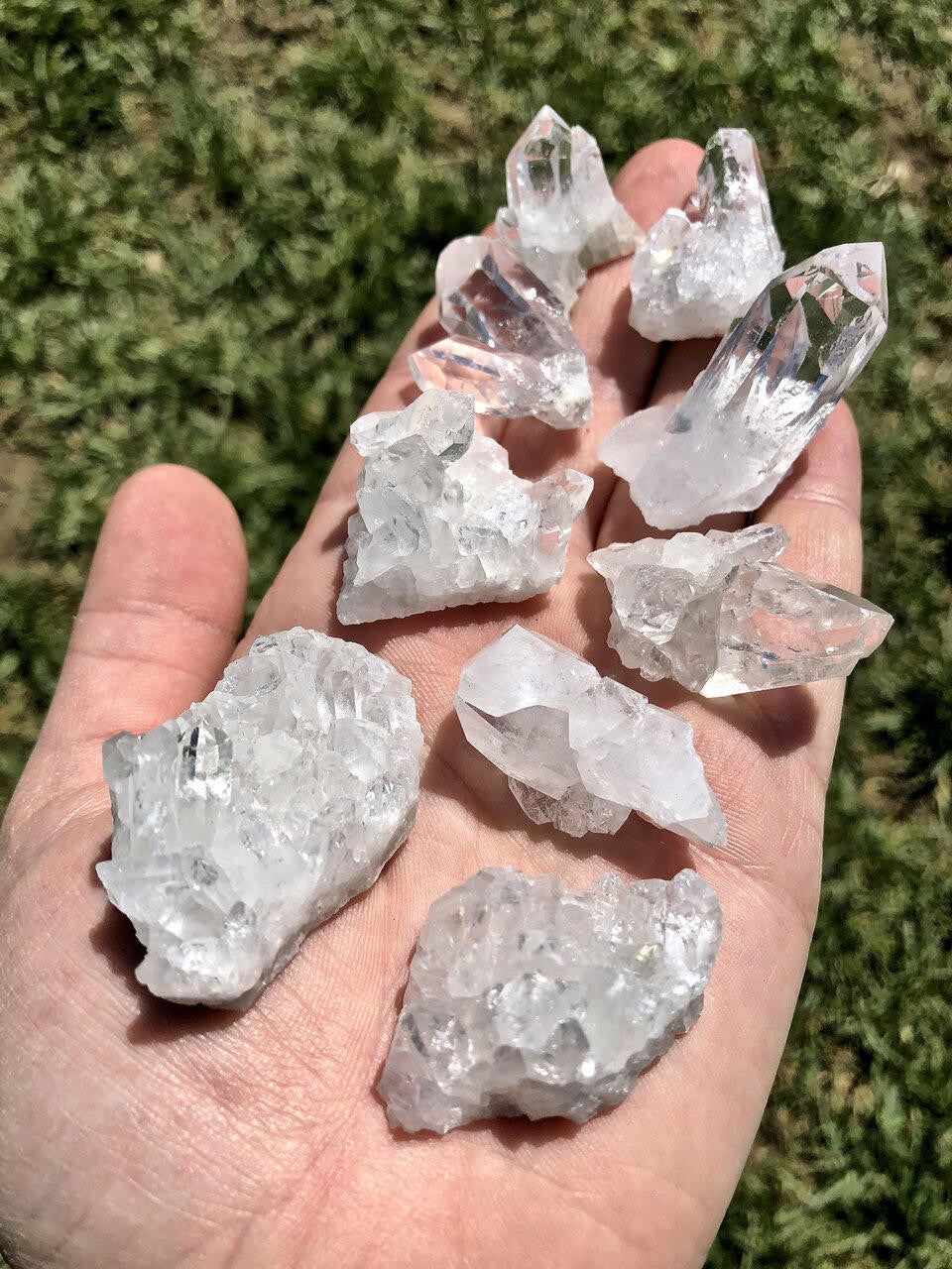 Raw Clear Quartz Crystal Cluster - Extra Quality
