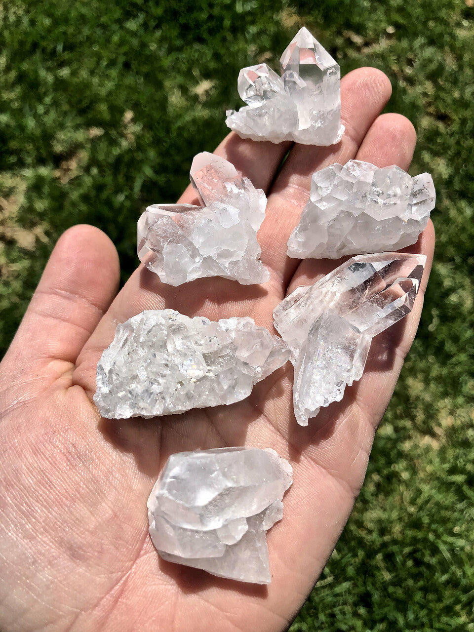 Raw Clear Quartz Crystal Cluster - Extra Quality
