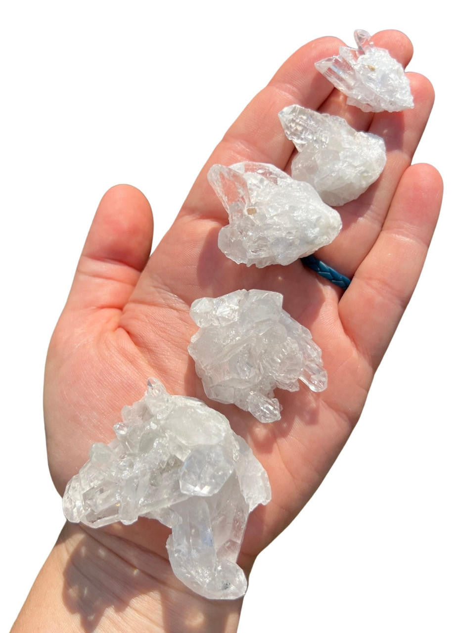Raw Clear Quartz Crystal Cluster - Extra Quality
