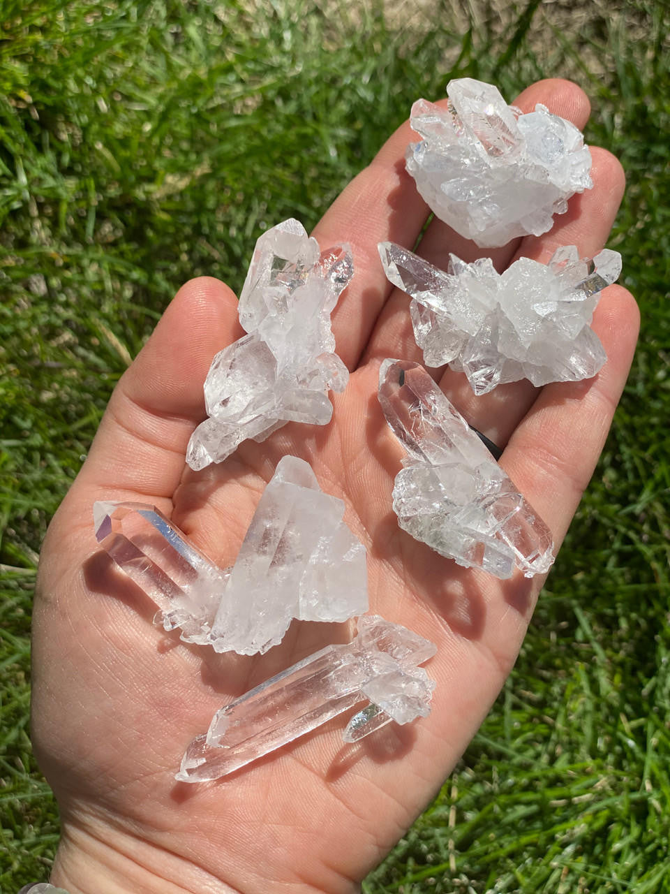 Raw Clear Quartz Crystal Cluster - Extra Quality