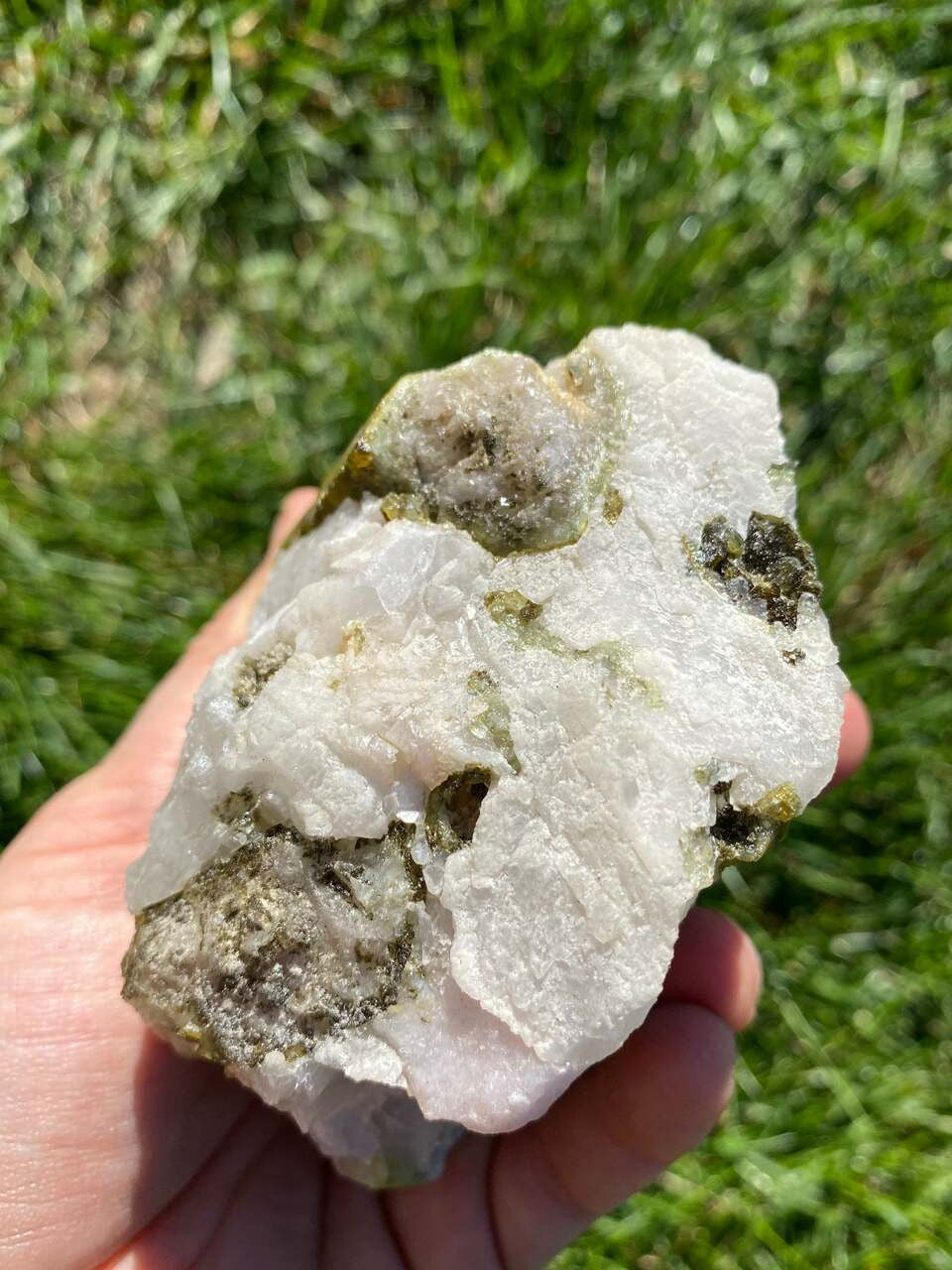 Raw Green Tourmaline & Clear Quartz Crystal - No.29