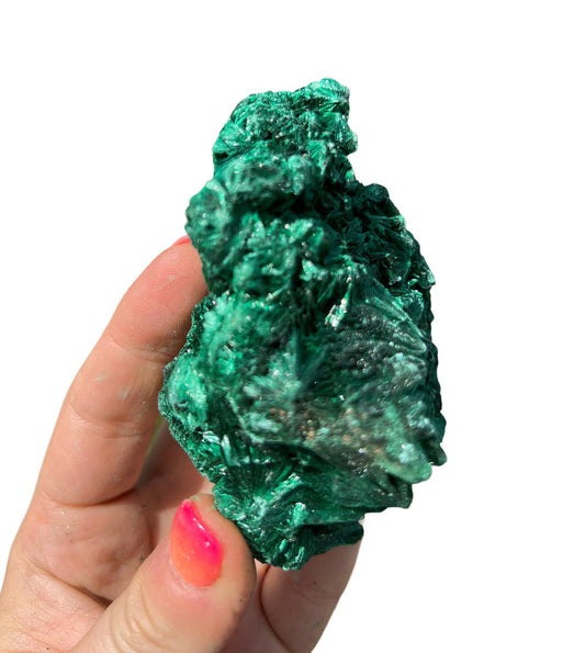 Raw Velvet Malachite Specimen - No.5