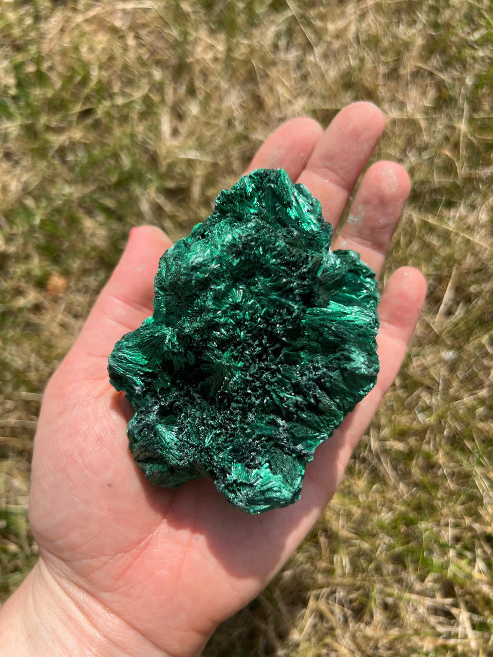 Raw Velvet Malachite Specimen - No.5