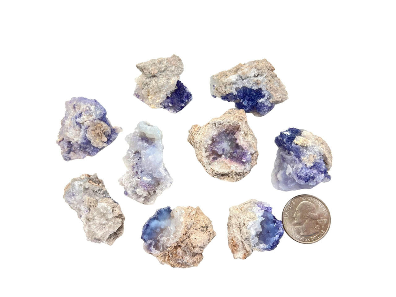Spirit Flower Geode - Raw Fluorite and Chalcedony Geode