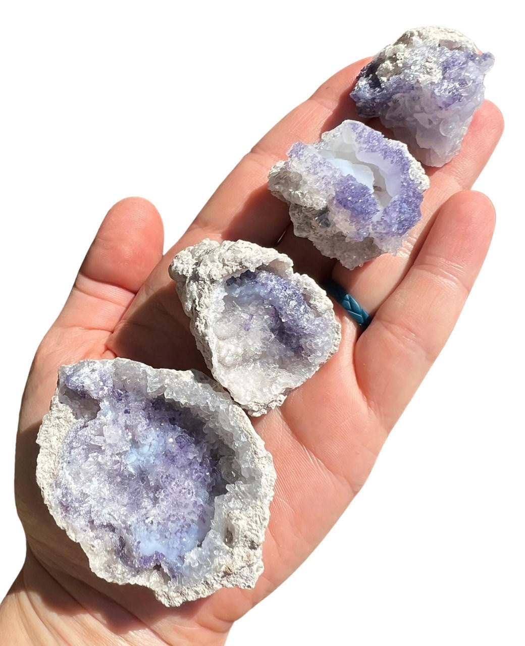 Spirit Flower Geode - Raw Fluorite and Chalcedony Geode