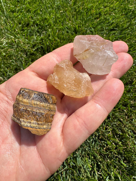 Solar Plexus Chakra Stone Set (Raw)