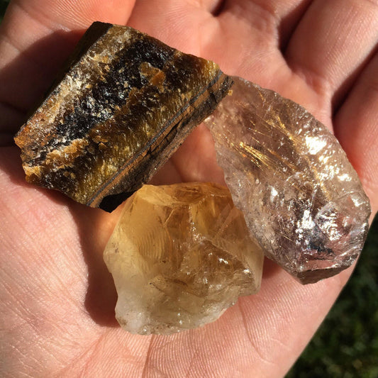 Solar Plexus Chakra Stone Set (Raw)